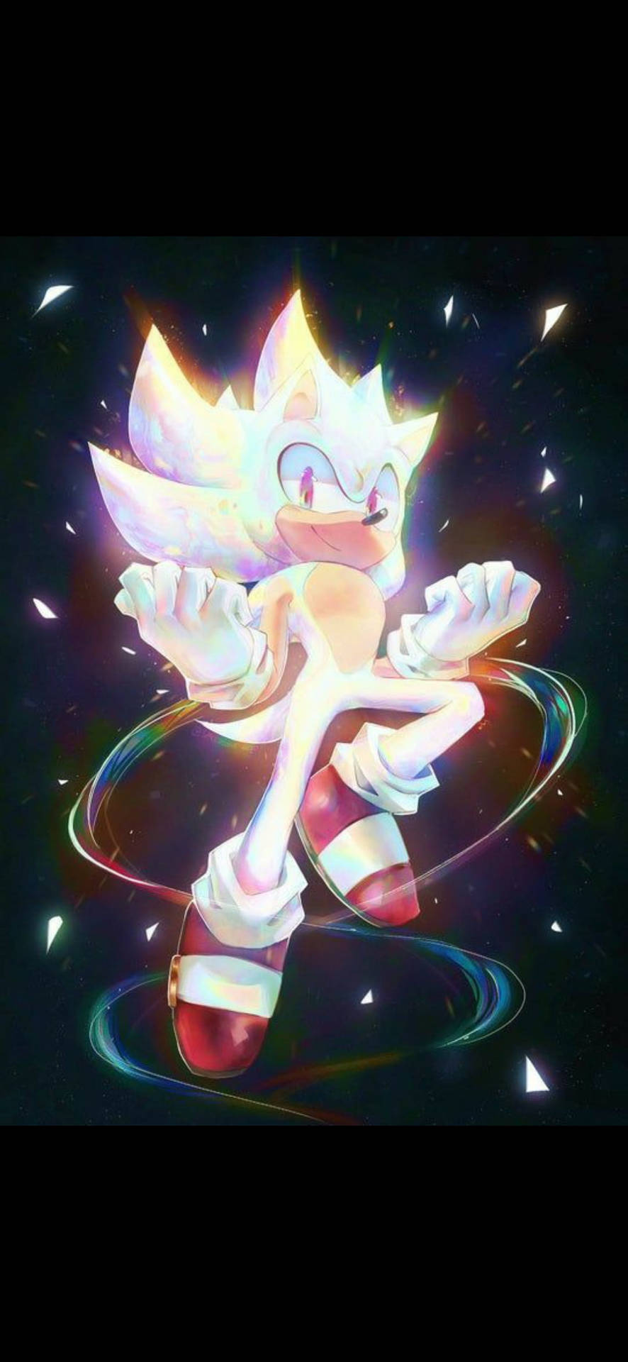 Glowing White Sonic The Hedgehog Wallpaper