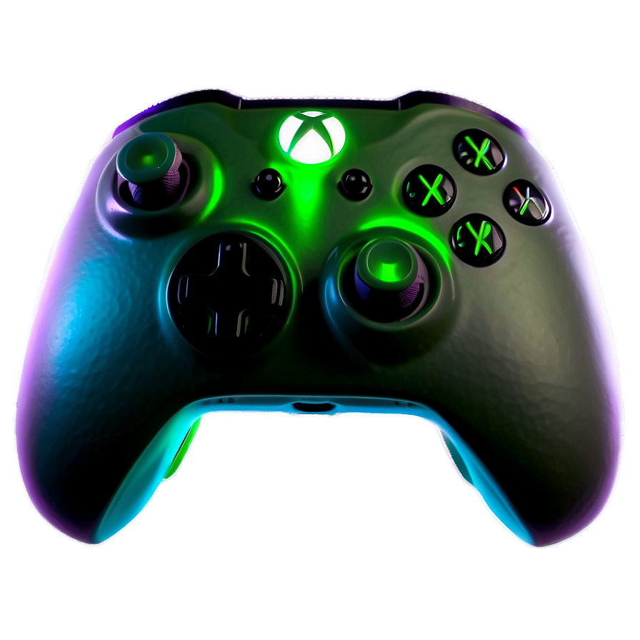 Glowing Xbox Controller Concept Png 05252024 PNG