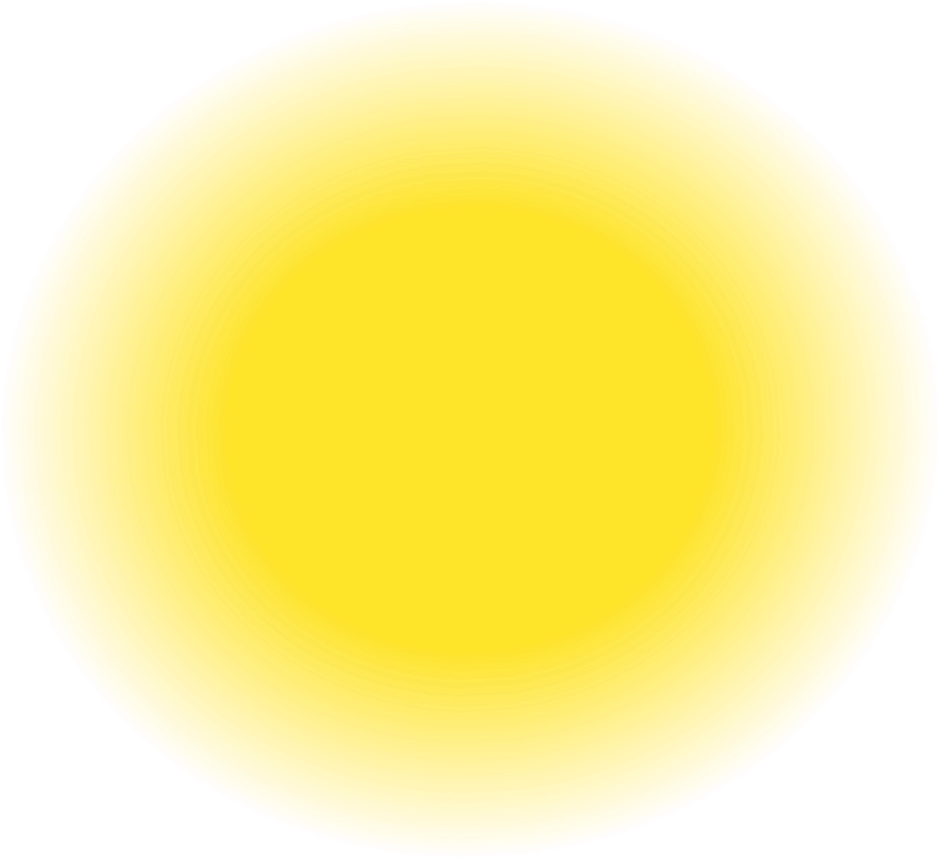 Glowing Yellow Circle Effect PNG