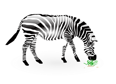 Glowing Zebra Artwork PNG