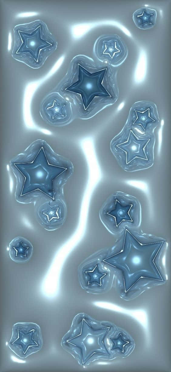 Glowing3 D Stars Background Wallpaper