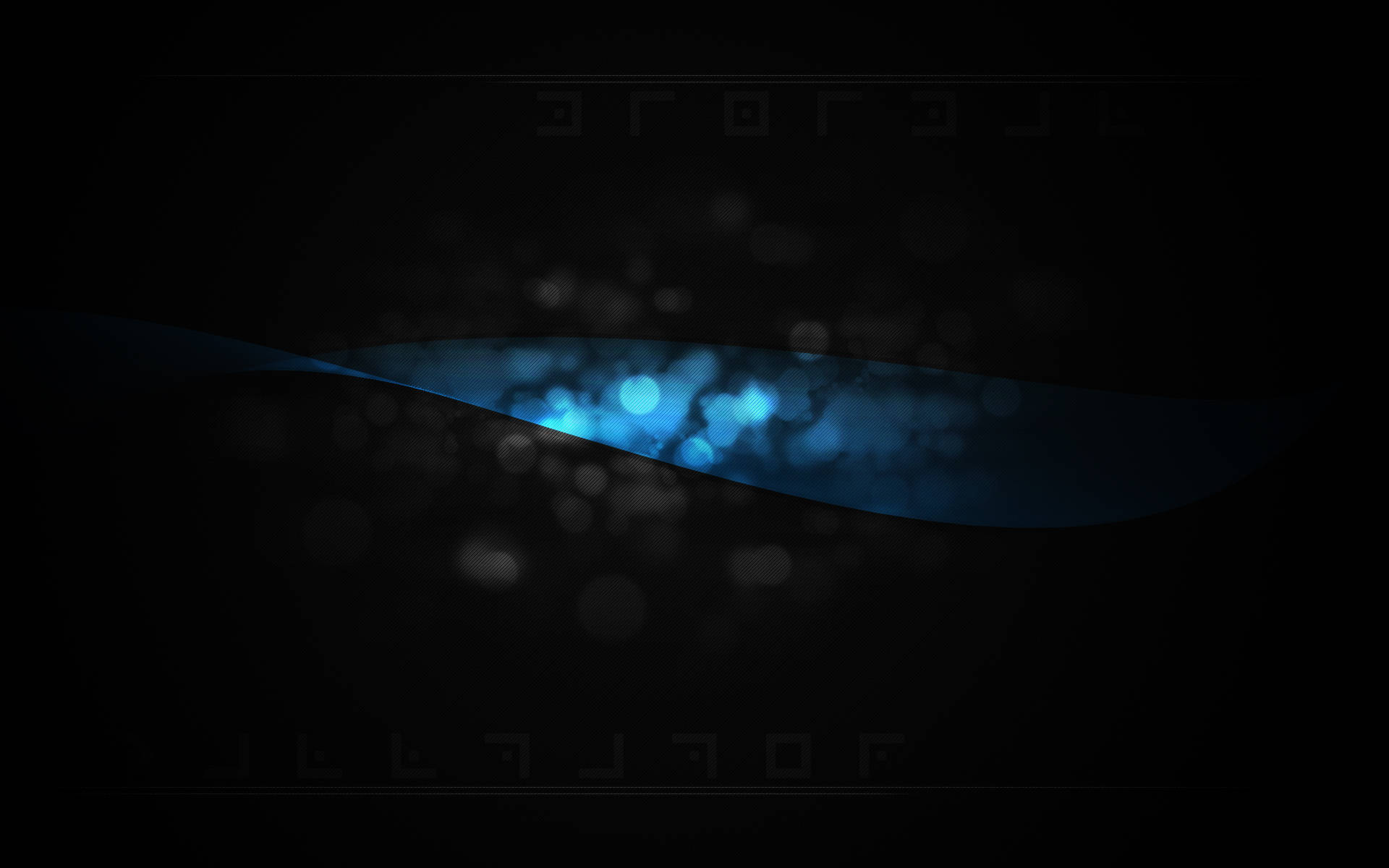 Glowy Abstract Dark And Blue Aesthetic Laptop Wallpaper