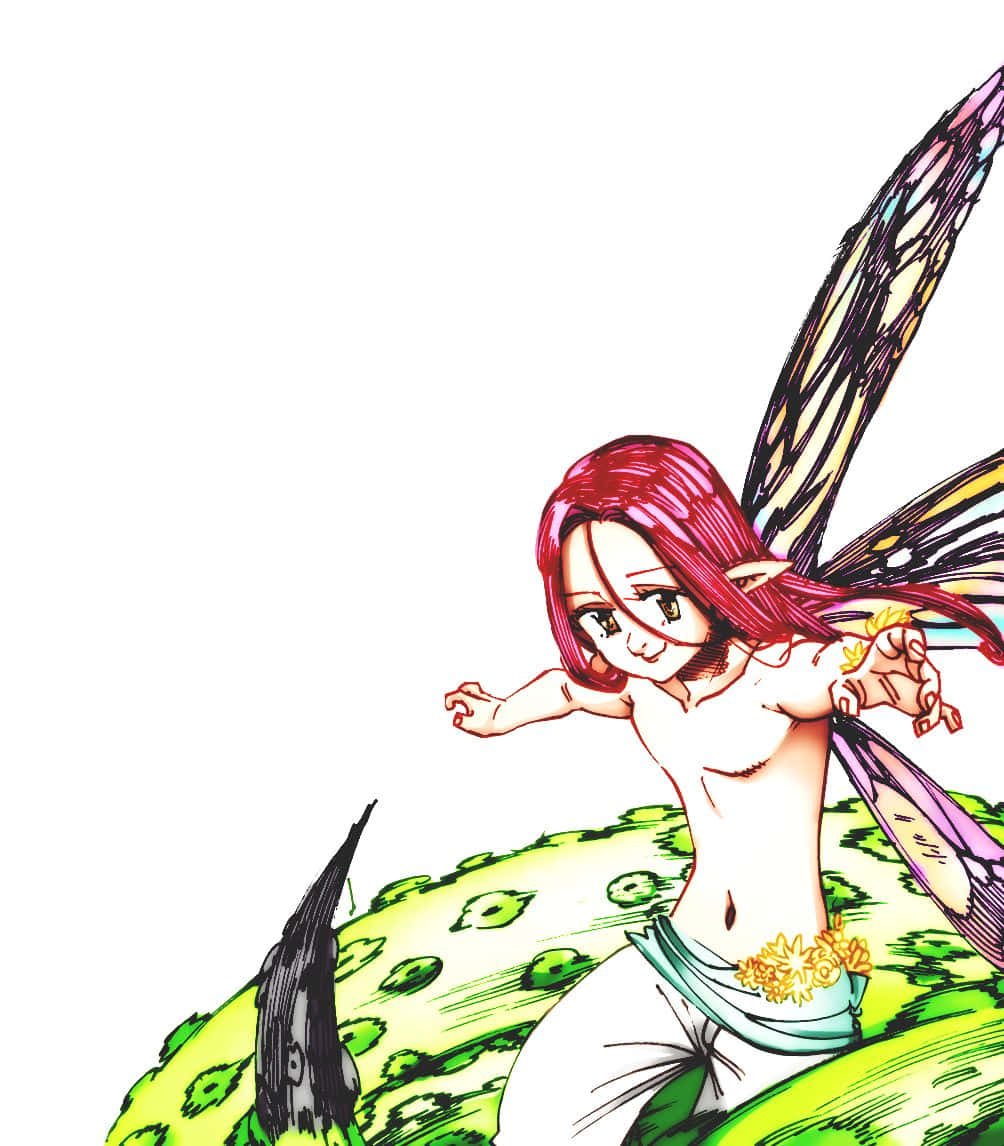 Gloxinia Fairy King Seven Deadly Sins Achtergrond