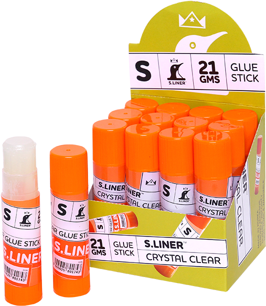 Glue Sticks Display Pack Crystal Clear PNG