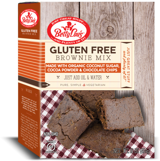Gluten Free Brownie Mix Betty Lous Product PNG