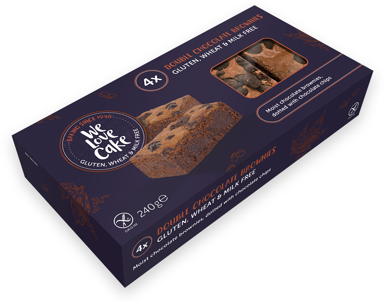 Gluten Free Double Chocolate Brownies Packaging PNG