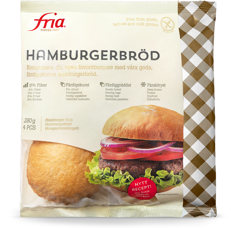 Gluten Free Hamburger Buns Package PNG