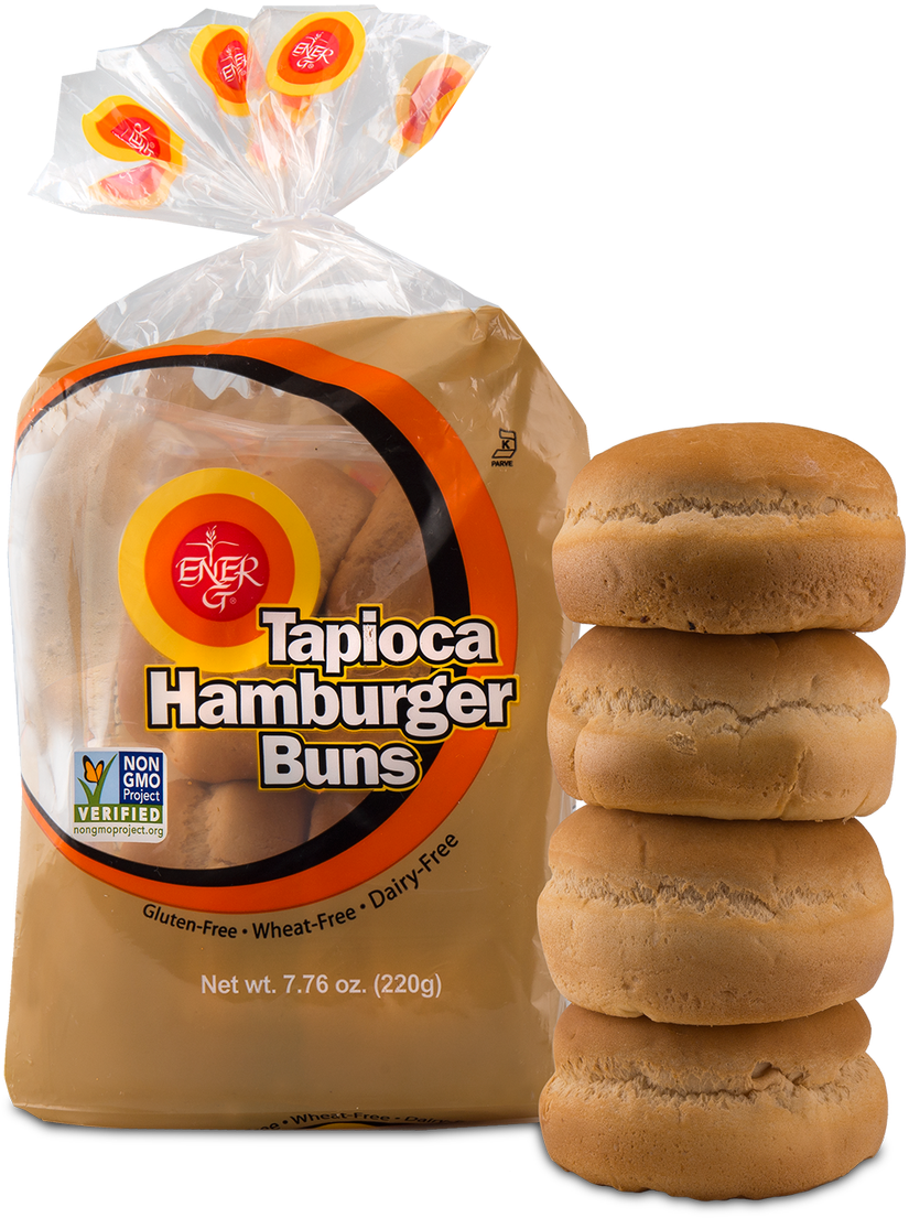 Gluten Free Tapioca Hamburger Buns Packaging PNG