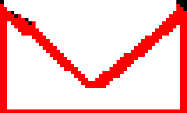 Download Gmail Logo Pixel Art | Wallpapers.com