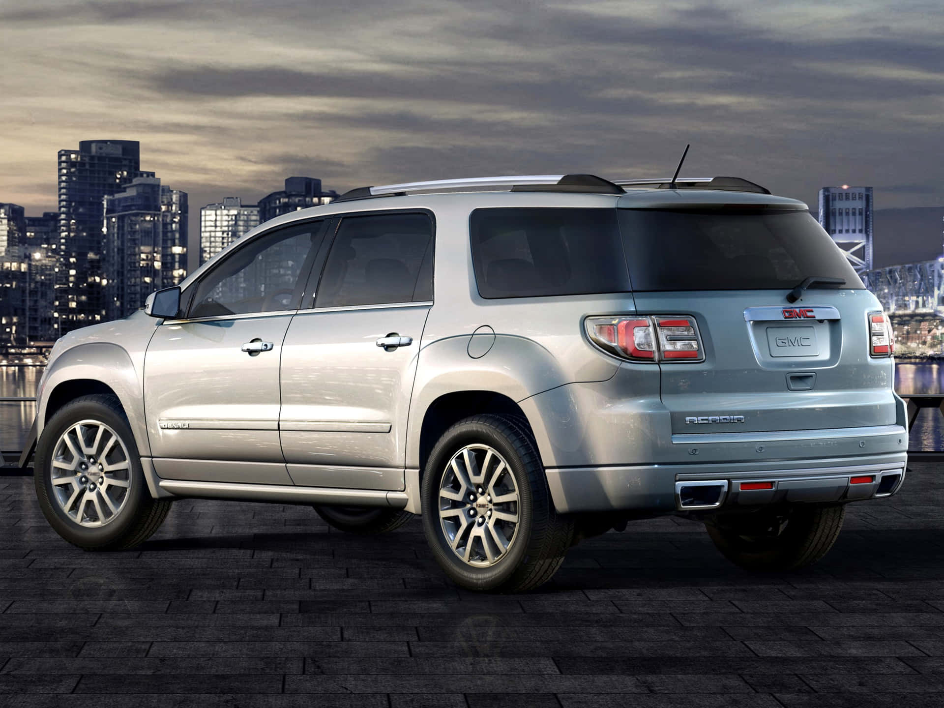 Bold and Luxurious GMC Acadia in Nature Wallpaper