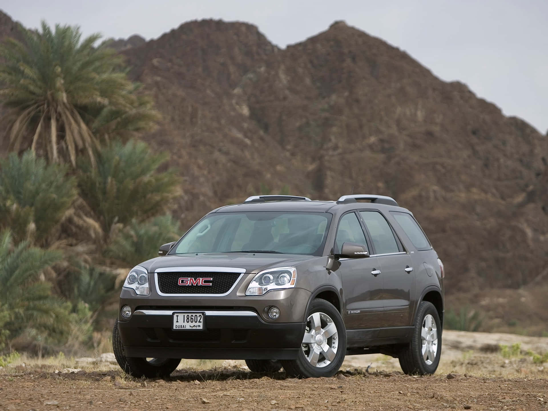 GMC Acadia on the Road Wallpaper