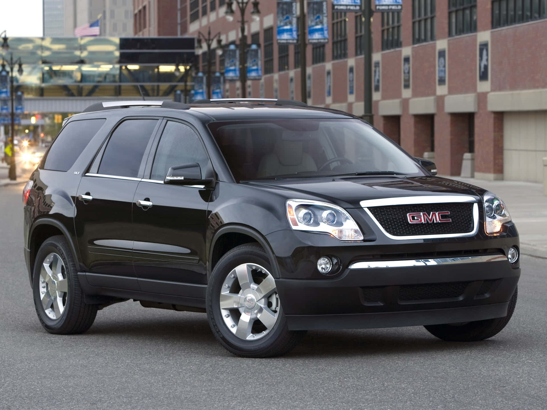Captivating GMC Acadia in the Wilderness Wallpaper
