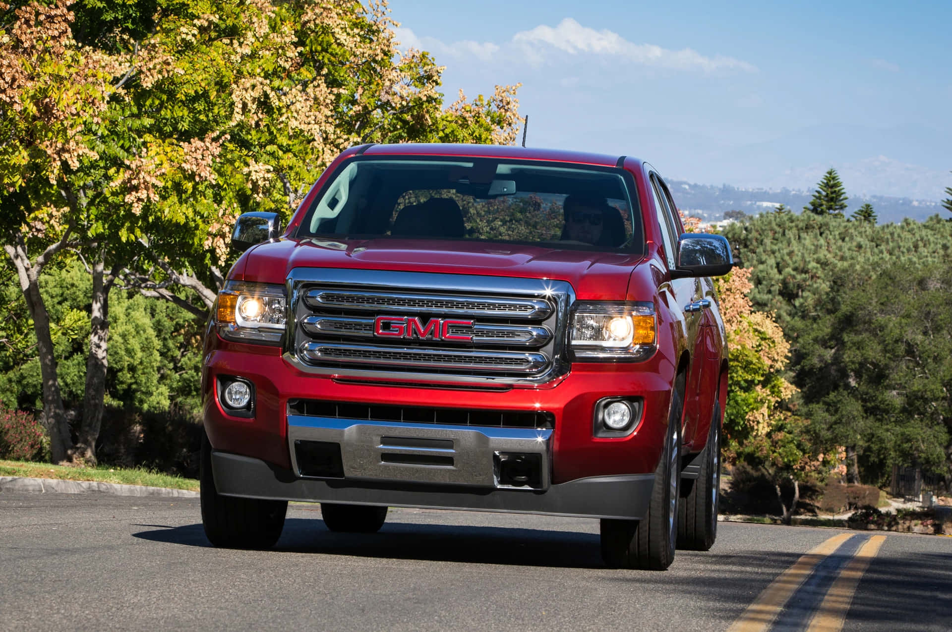 Powerful GMC Canyon on a Picturesque Trail Wallpaper
