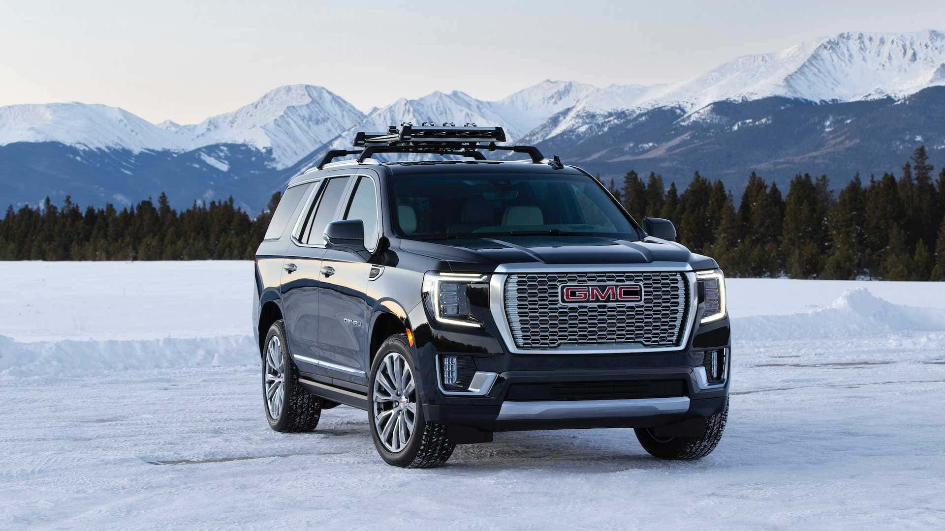 Upea Gmc Yukon Luonnossa Taustakuva