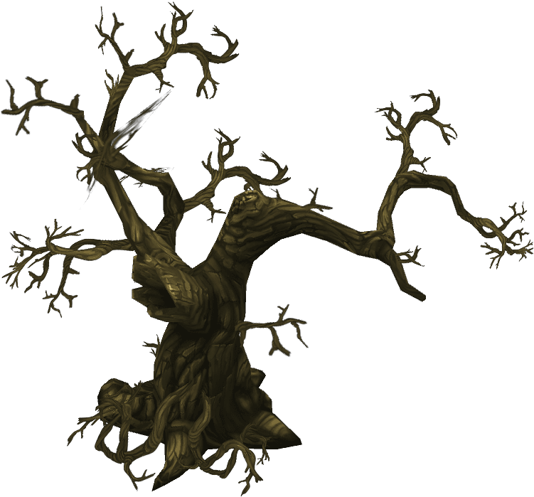 Gnarled_ Bare_ Tree_ Graphic PNG