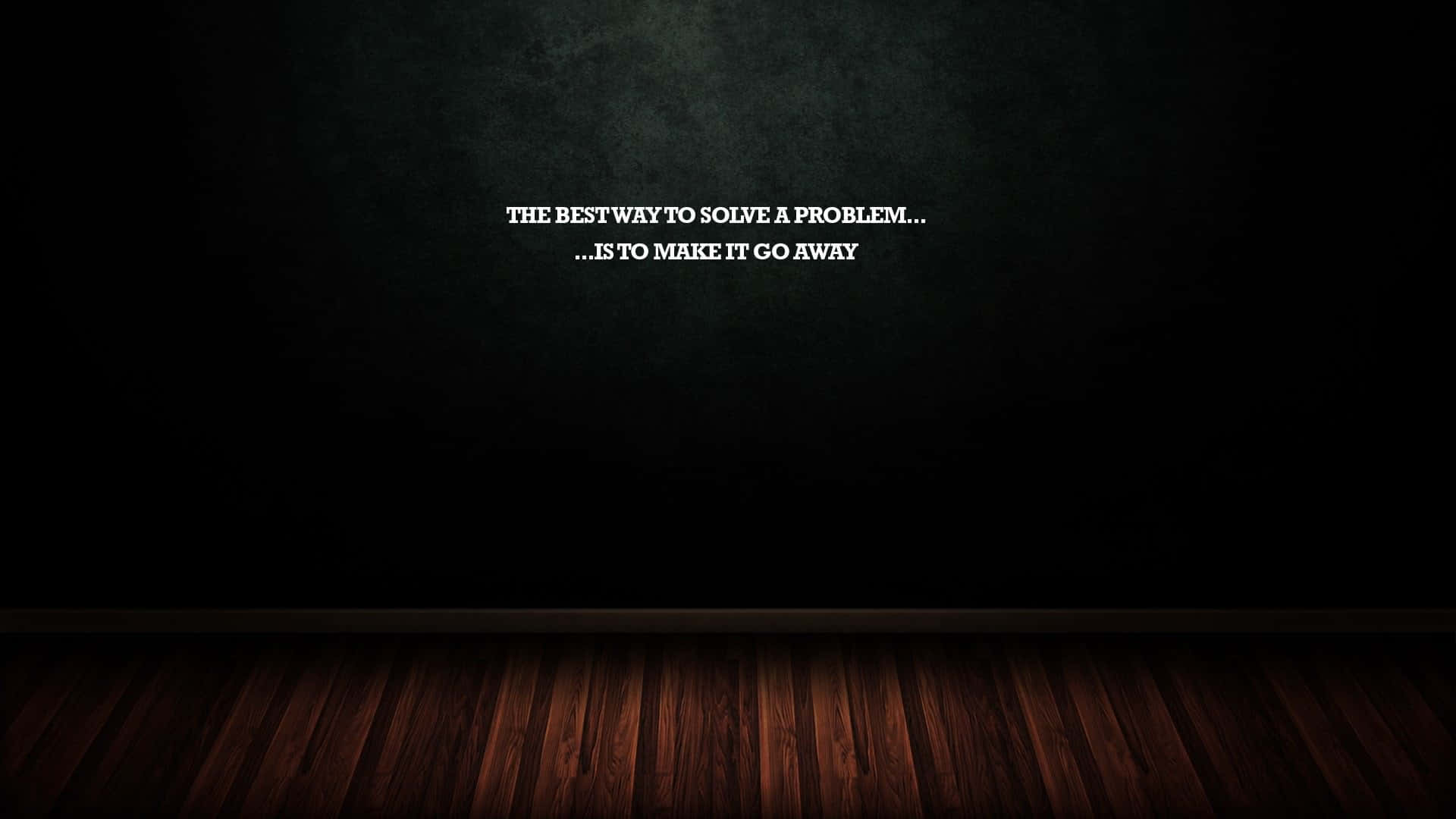 "Expressive 'Go Away' in Bold Typography on Smooth Black Background" Wallpaper