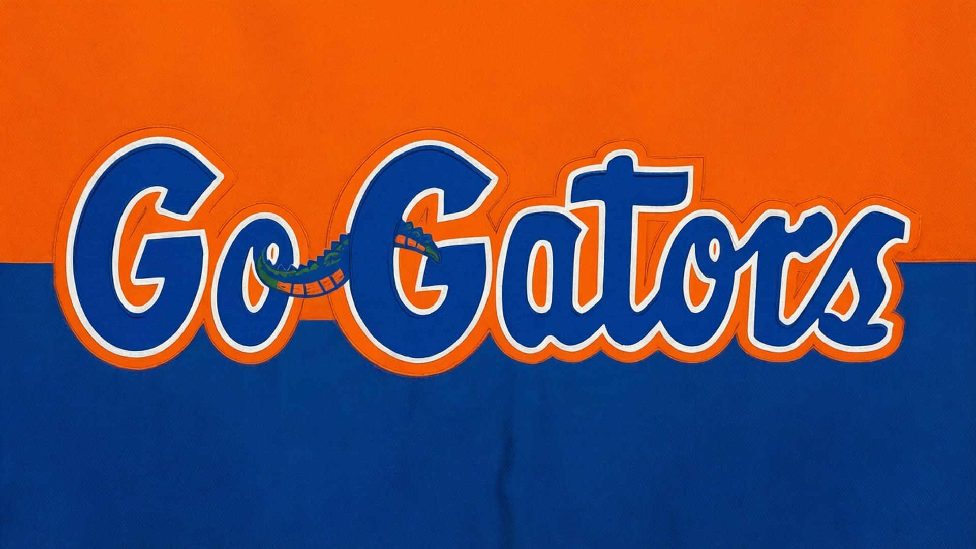 Go Gators Cursive Bakgrunner