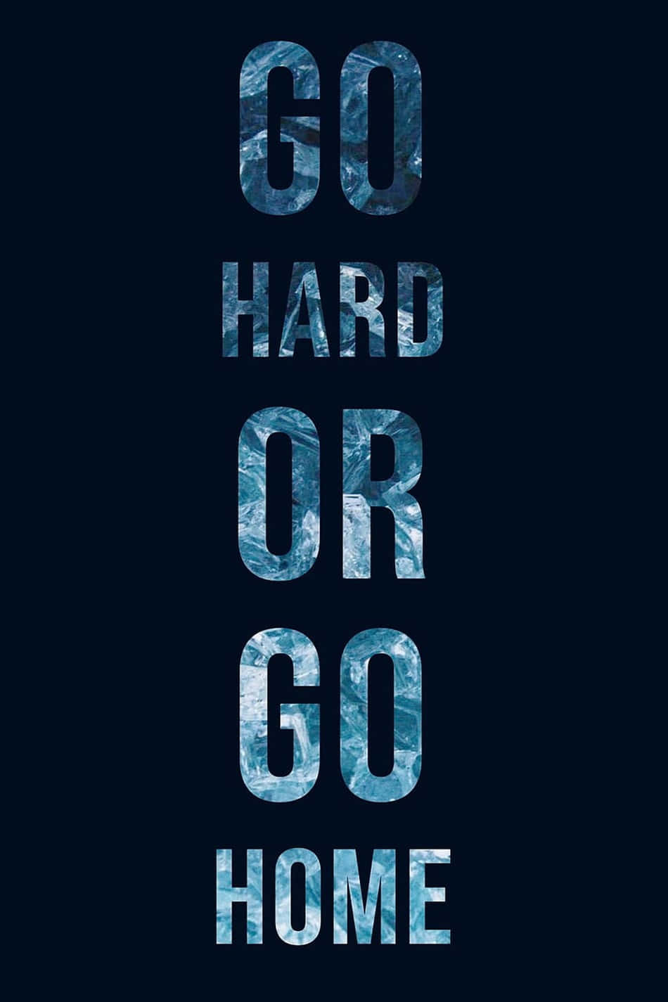 Unleash your Inner Beast with 'Go Hard or Go Home' mantra Wallpaper