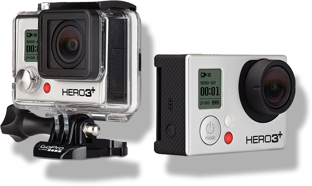 Go Pro H E R O3 Plus Action Camera PNG