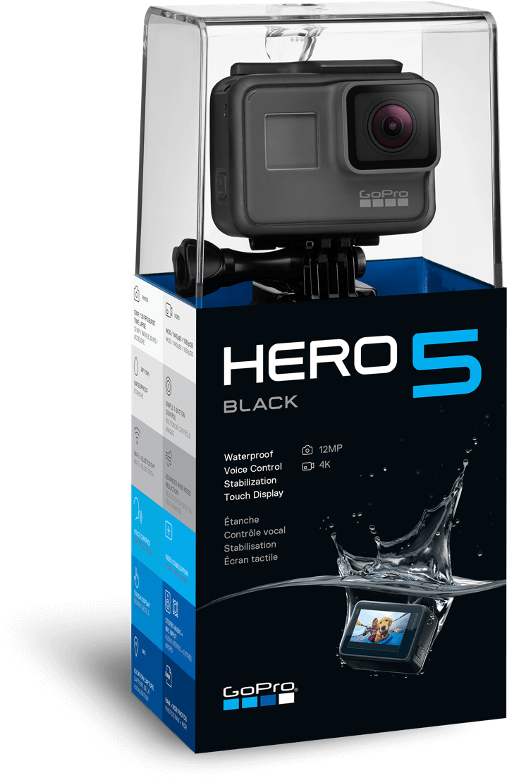 Go Pro Hero5 Black Waterproof Camera PNG
