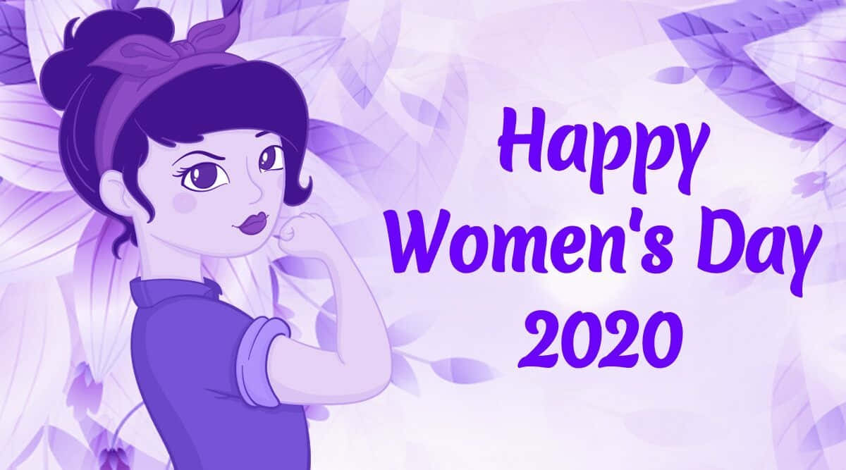 Go Purple Happy Womens Day Wallpaper