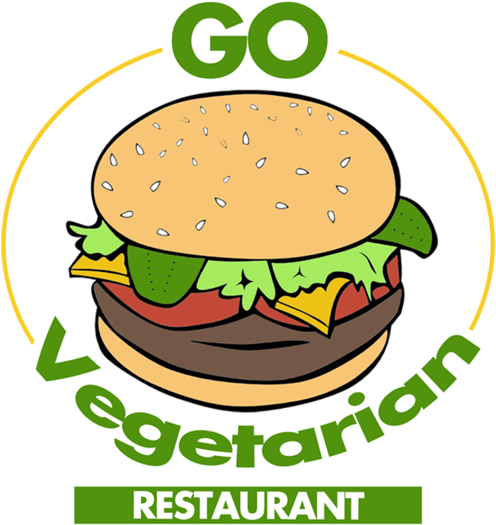 Go Vegetarian Restaurant Logo PNG