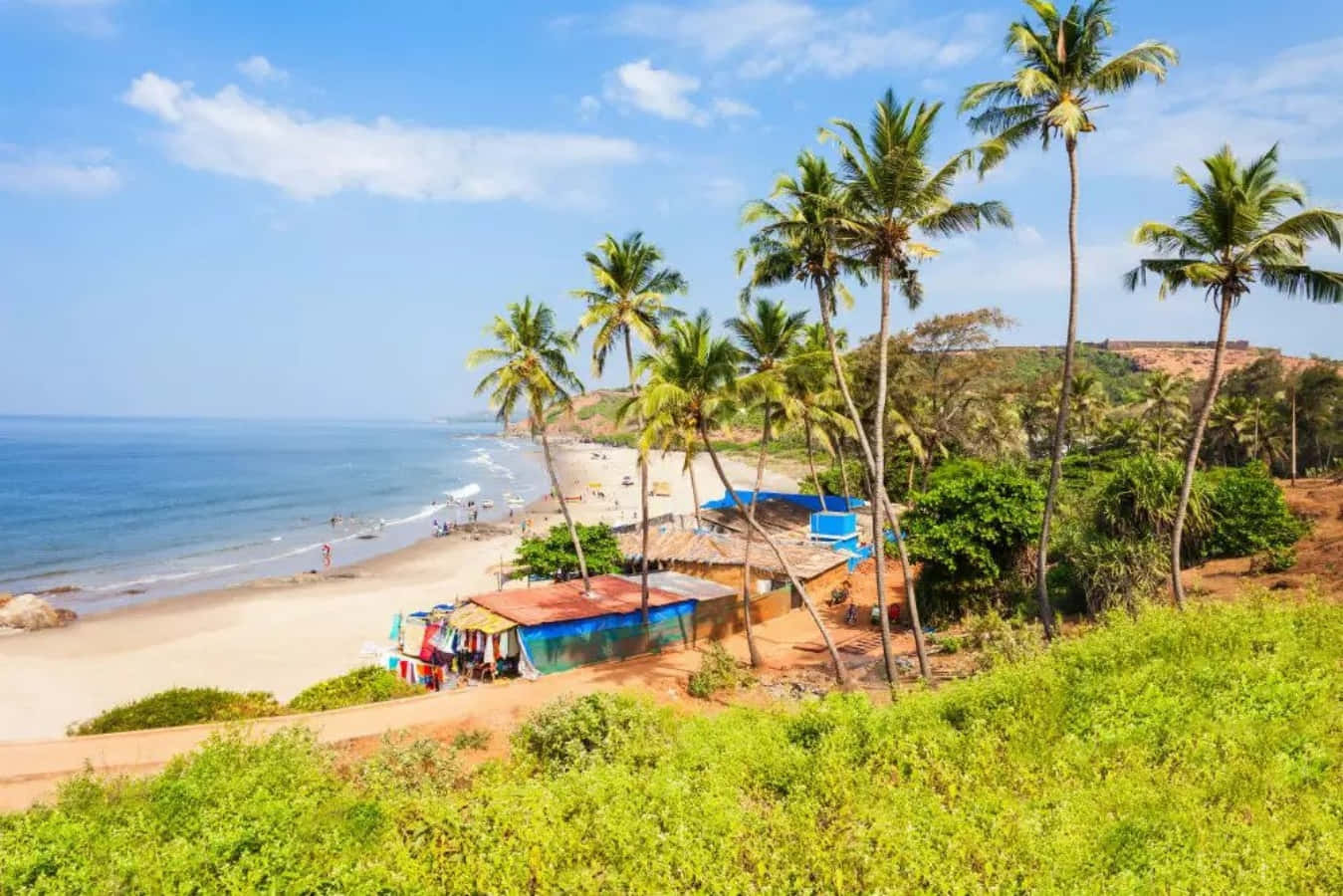Kopplaav I Paradiset Vid Goa-stranden