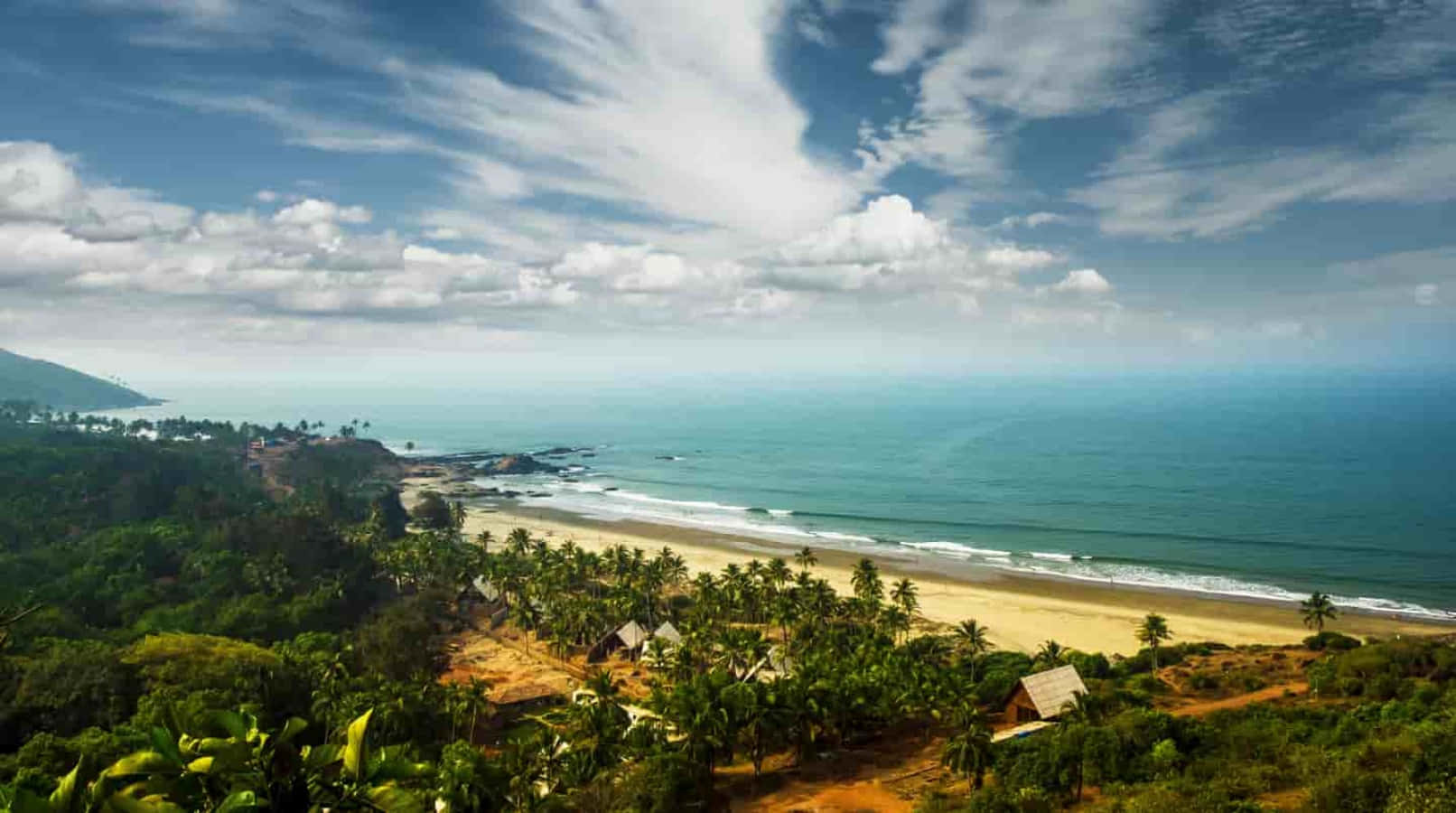 Rilassatie Distenditi Nella Pacifica Bellezza Della Spiaggia Di Goa