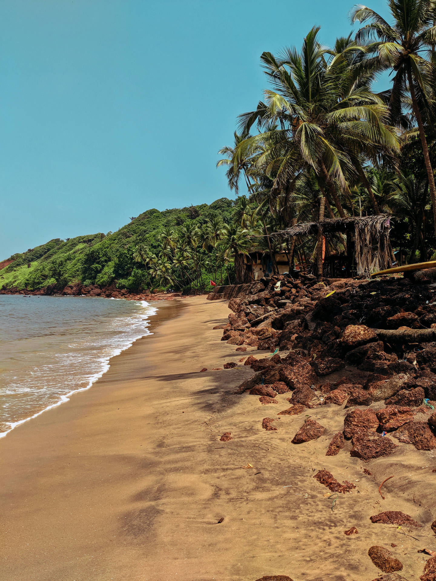 Goa India Sand On Beach Wallpaper