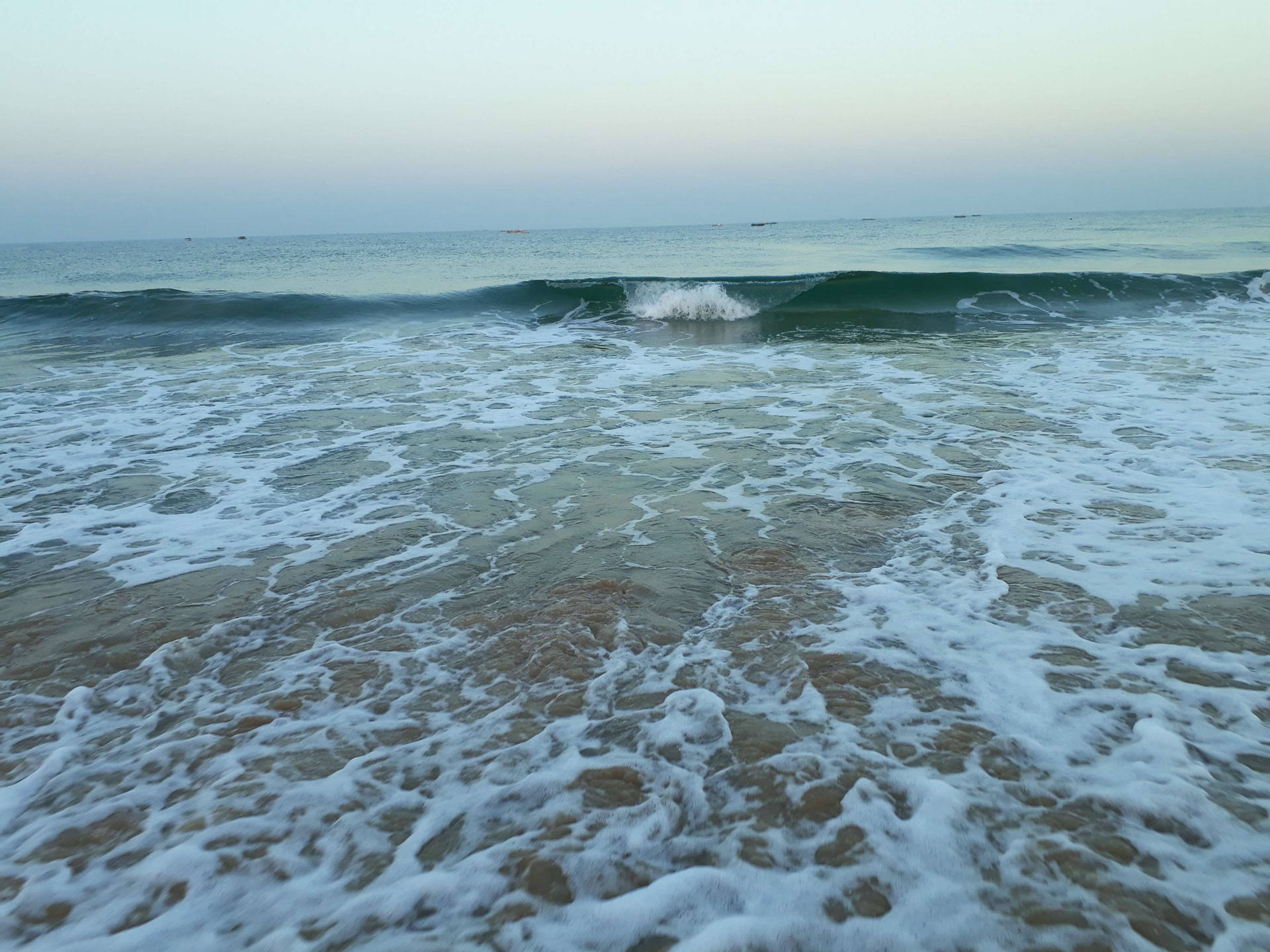 Goa,india: Mar En La Tarde. Fondo de pantalla