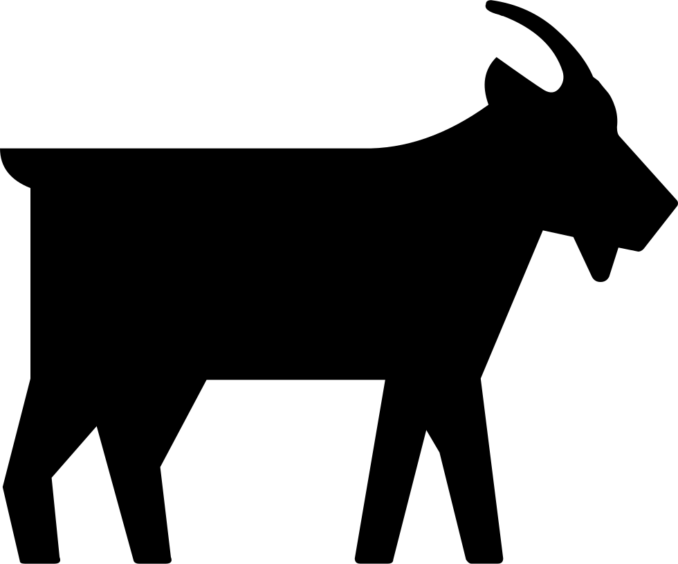 Goat Silhouette Graphic PNG
