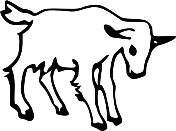 Goat Silhouette Outline PNG
