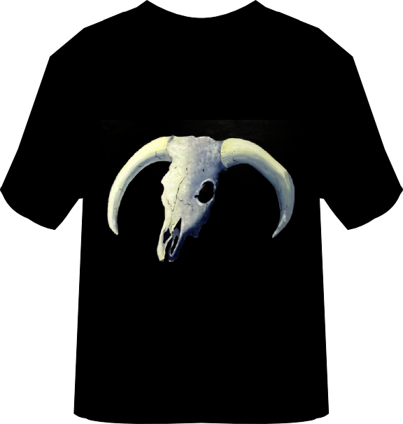 Goat Skull T Shirt Design PNG