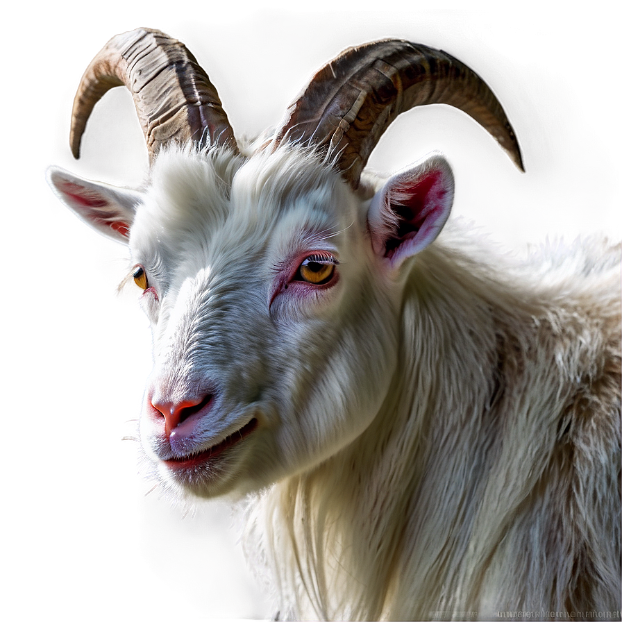 Goat With Horns Png 05232024 PNG