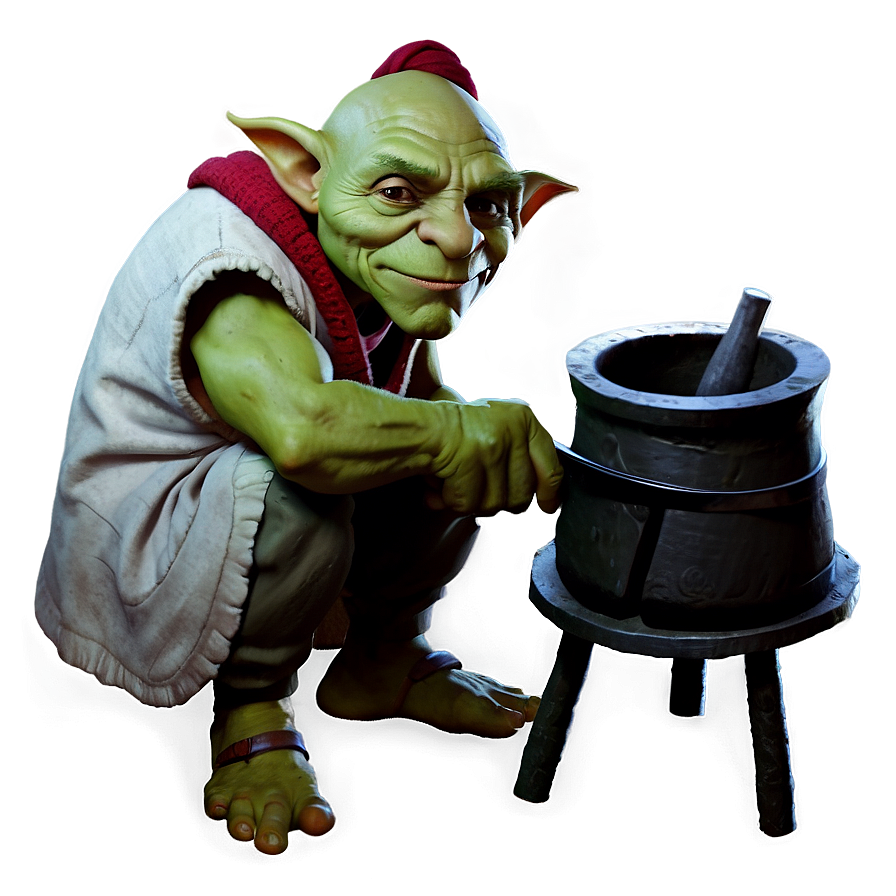 Download Goblin Blacksmith At Work Png Mxm10 | Wallpapers.com