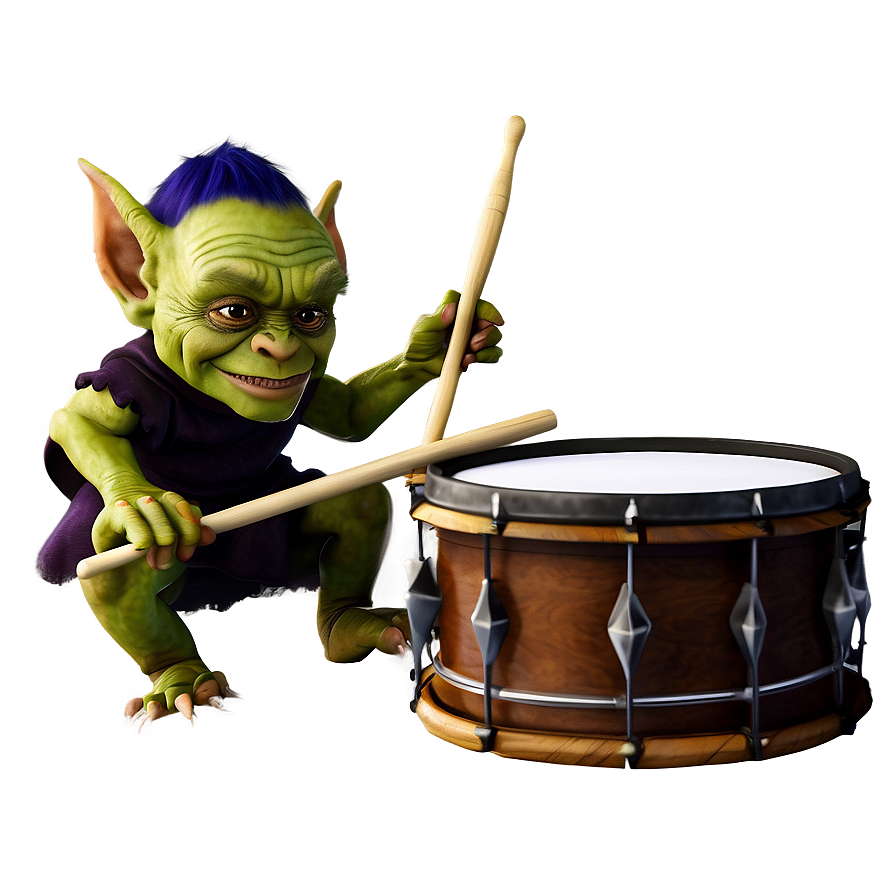 Goblin Playing Drums Png 05252024 PNG