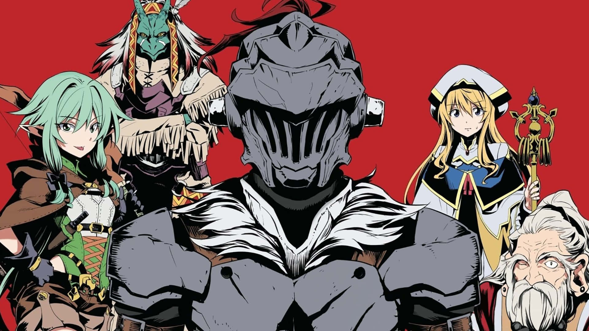 Goblin Slayer Personages Kunstwerk Achtergrond