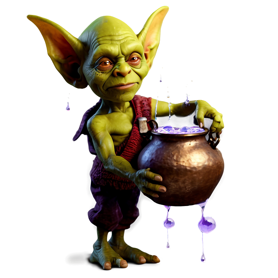 Download Goblin With Magic Potion Png Oyn | Wallpapers.com