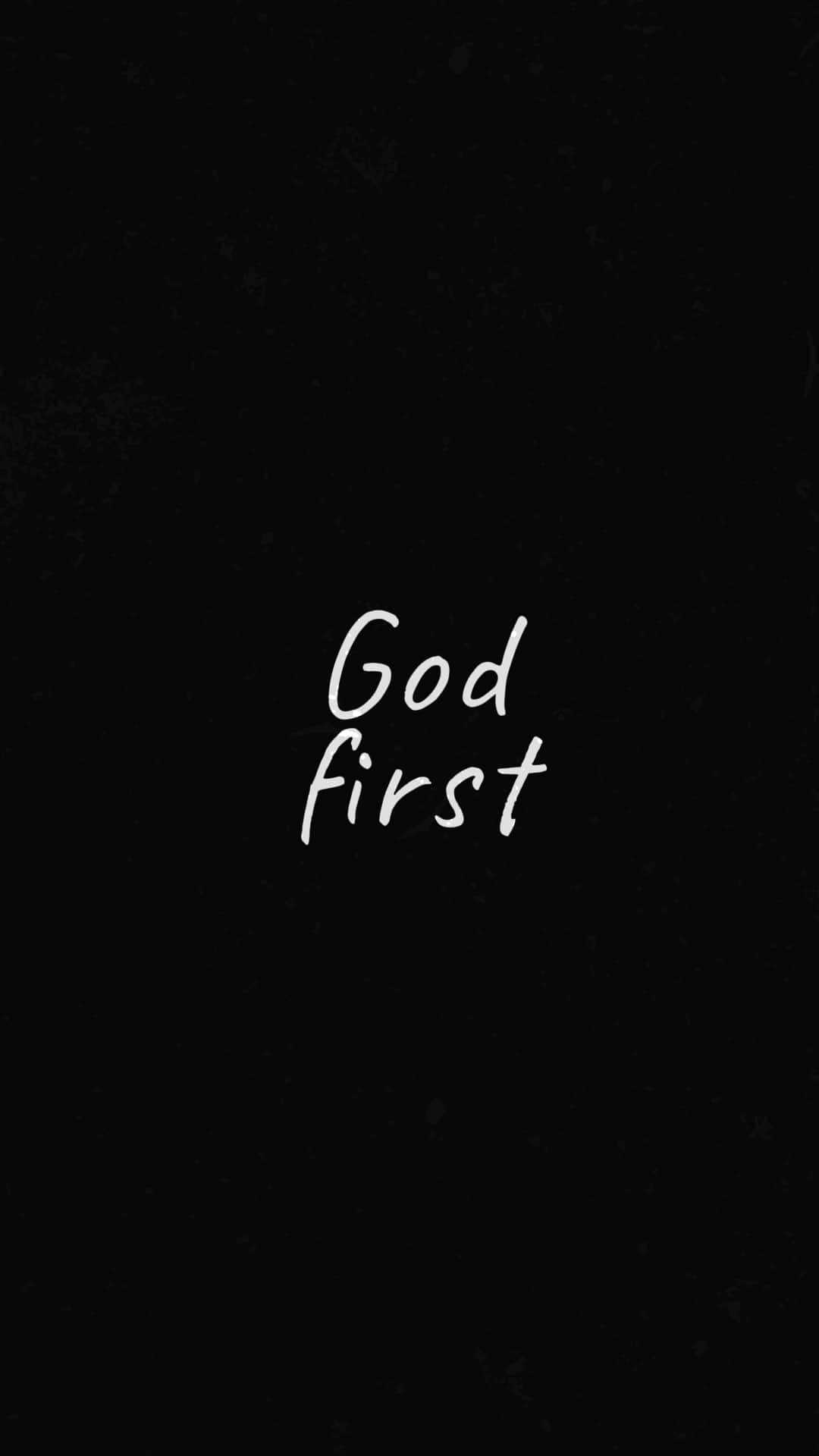 God First Inspirational Quote Wallpaper