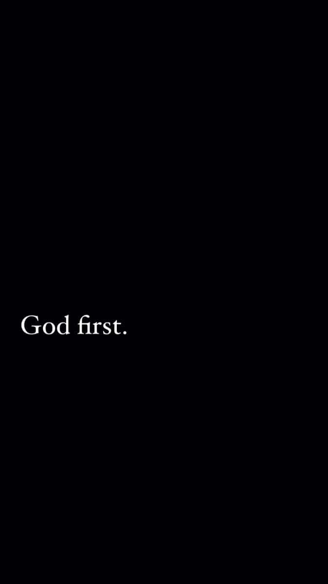 God First Spiritual Quote Wallpaper