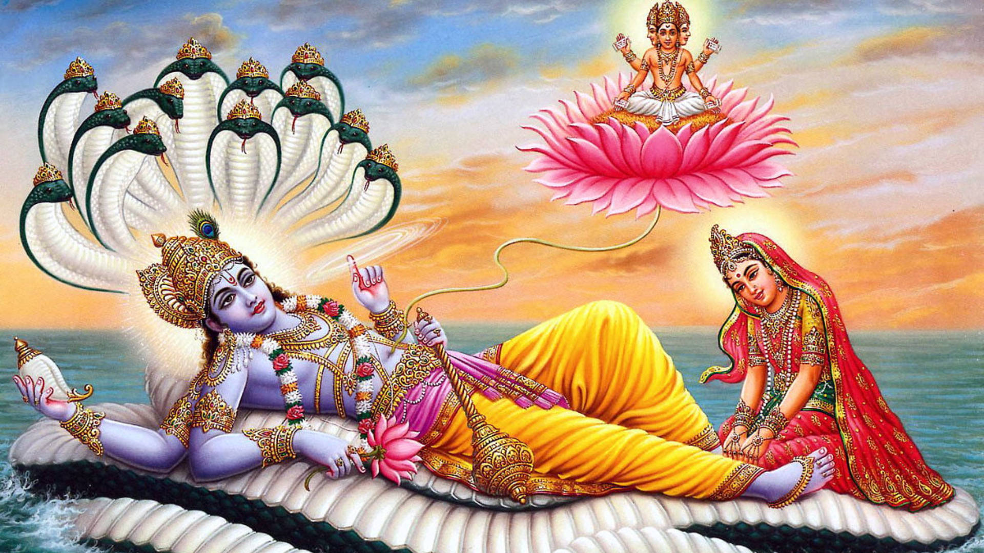 Download God Full Hd Krishna And Brahma Wallpaper 
