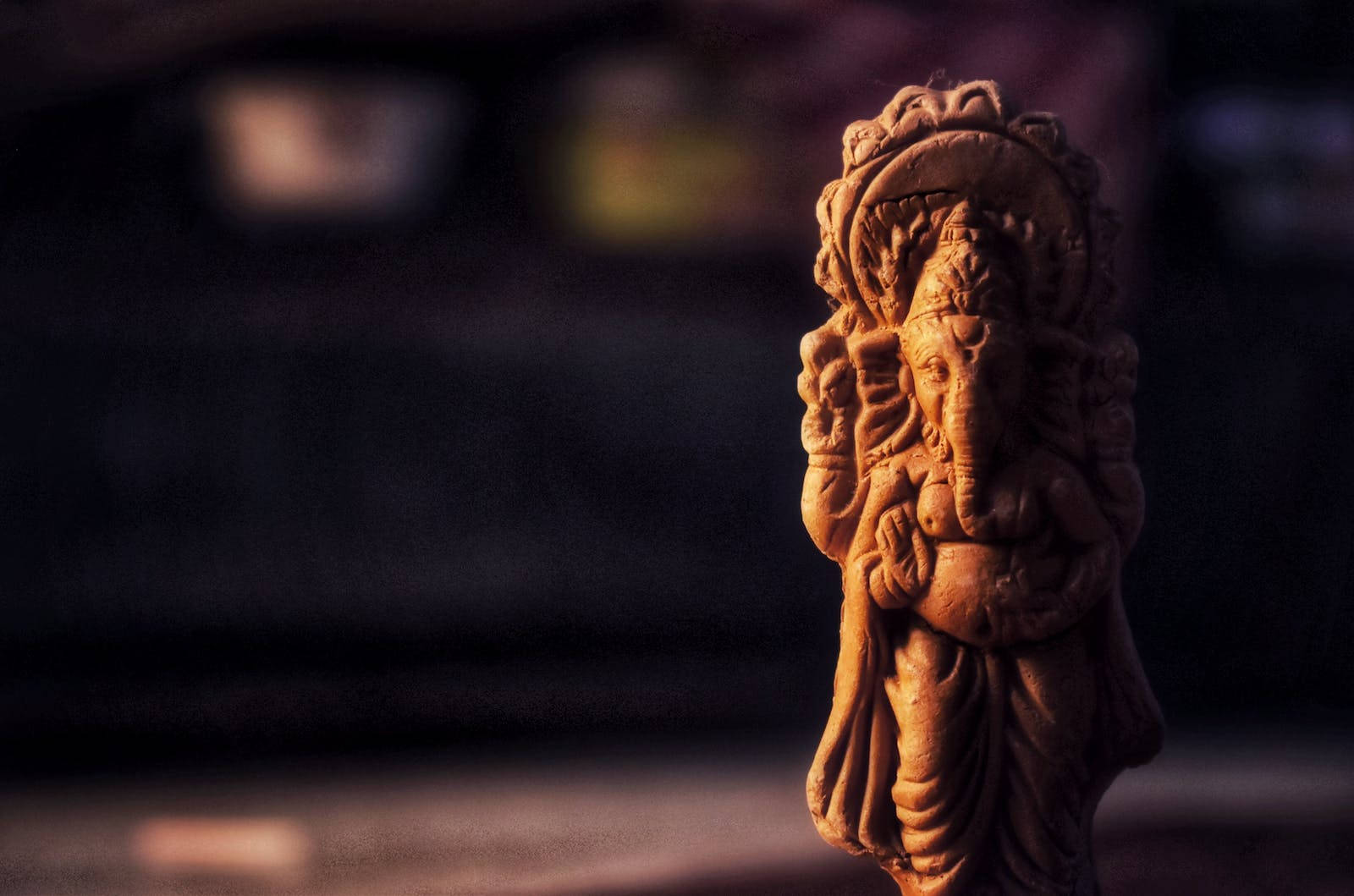 God Ganesh Clay Sculpture