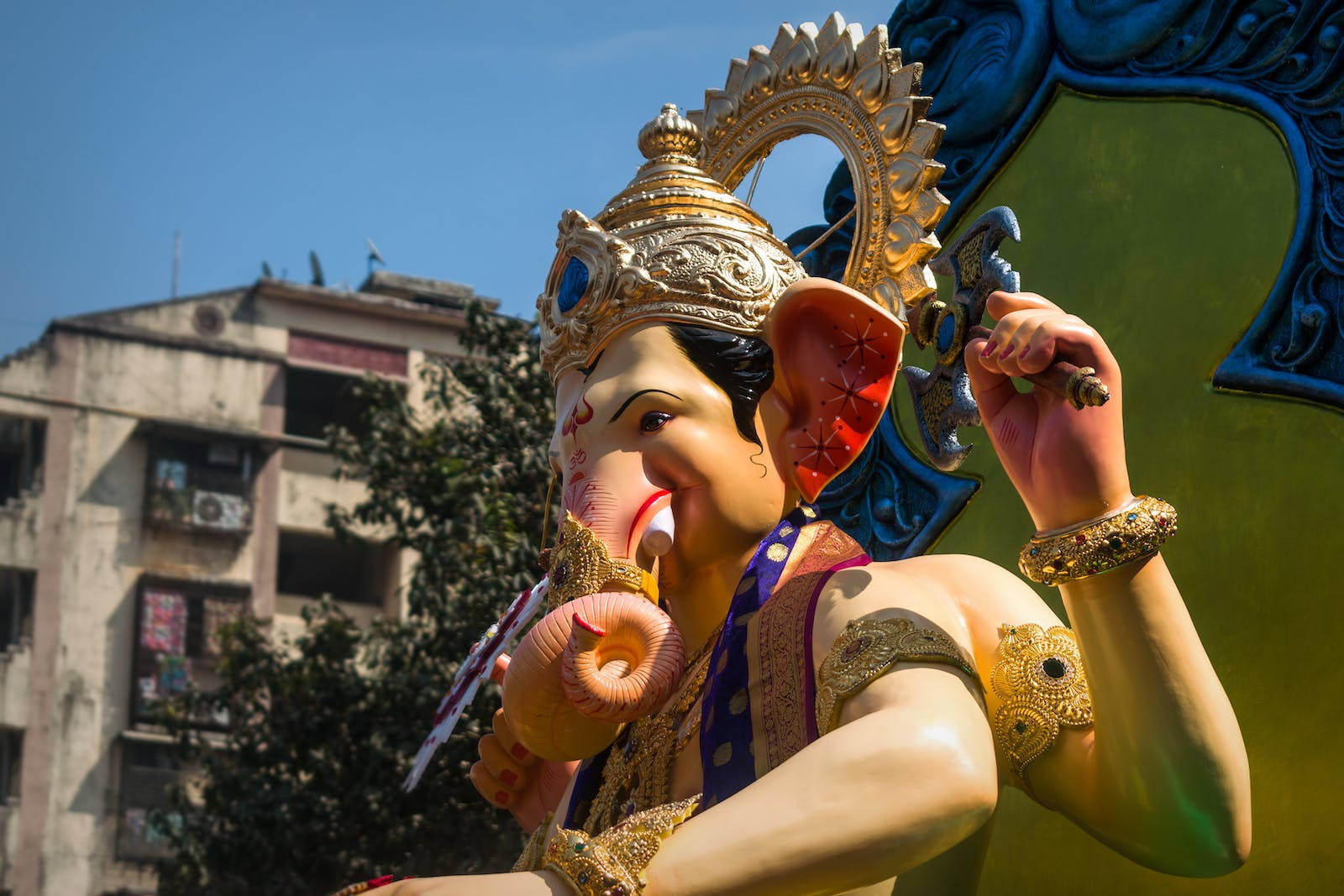 God Ganesh Colorful Statue