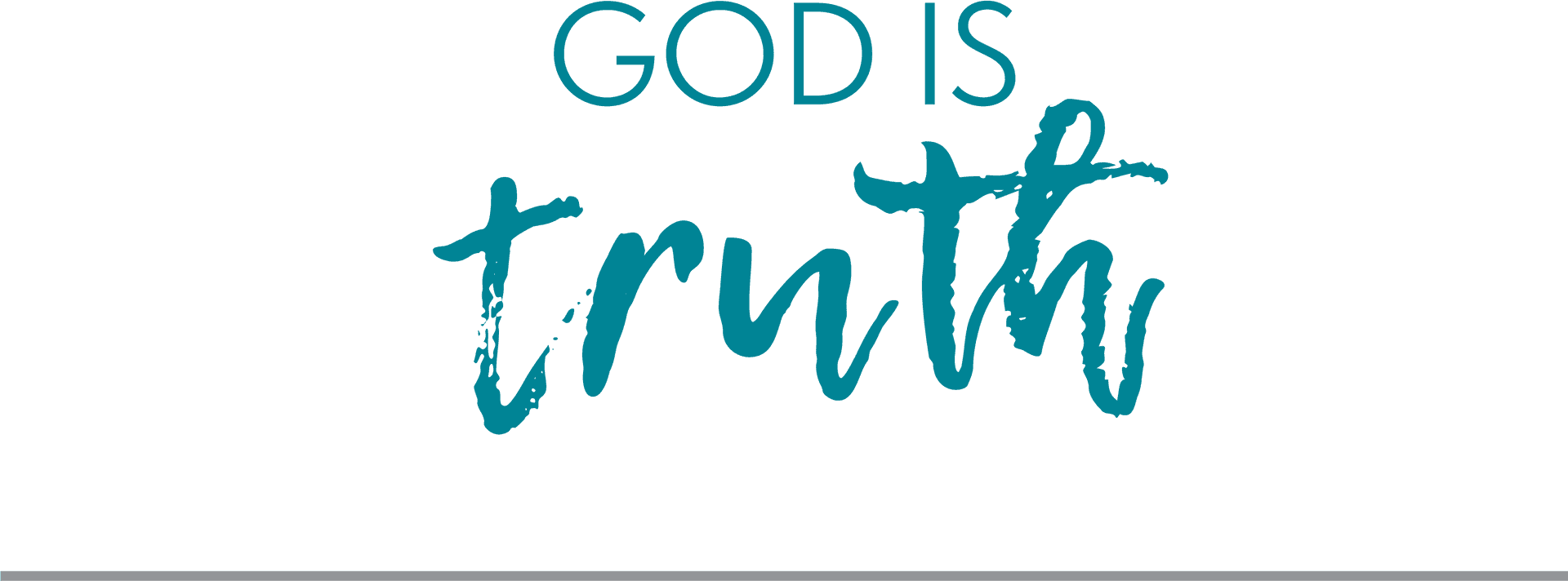 God Is Truth Calligraphy PNG
