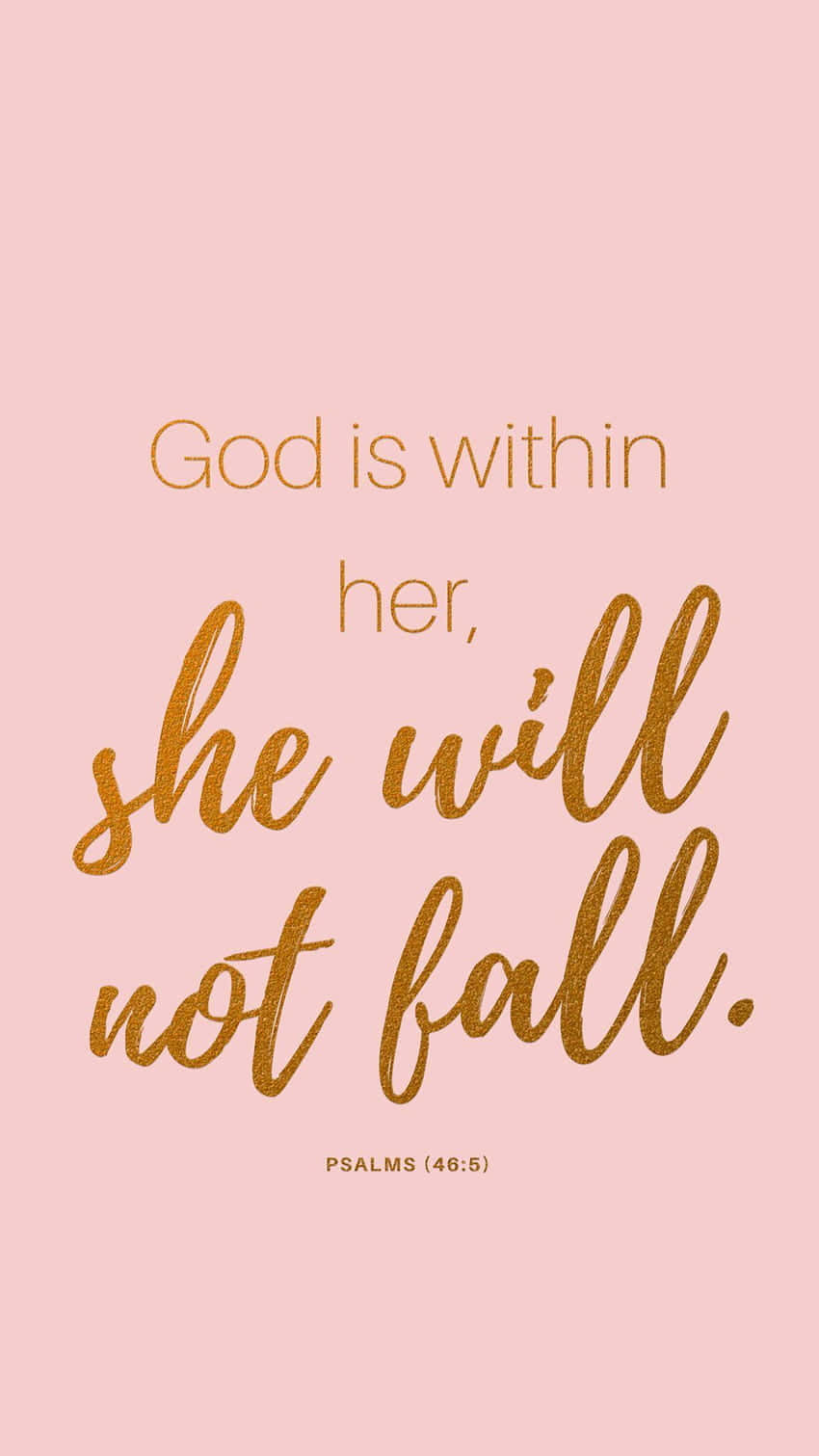 God Is Within Her_ Inspirational Quote_ Psalms465 Wallpaper