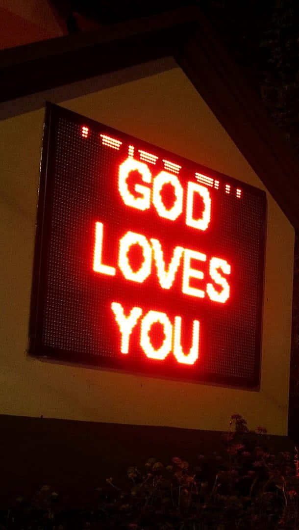 Gud elsker dig og han er altid med dig Wallpaper