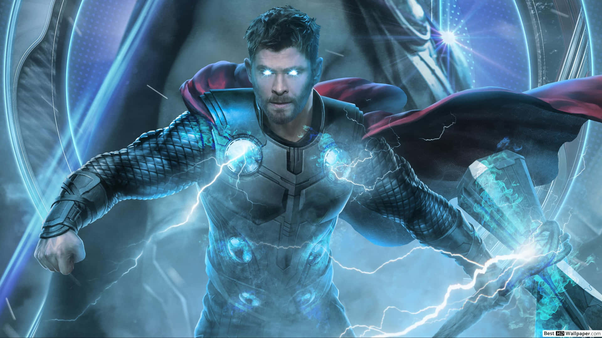 The God of Thunder Unleashed" Wallpaper