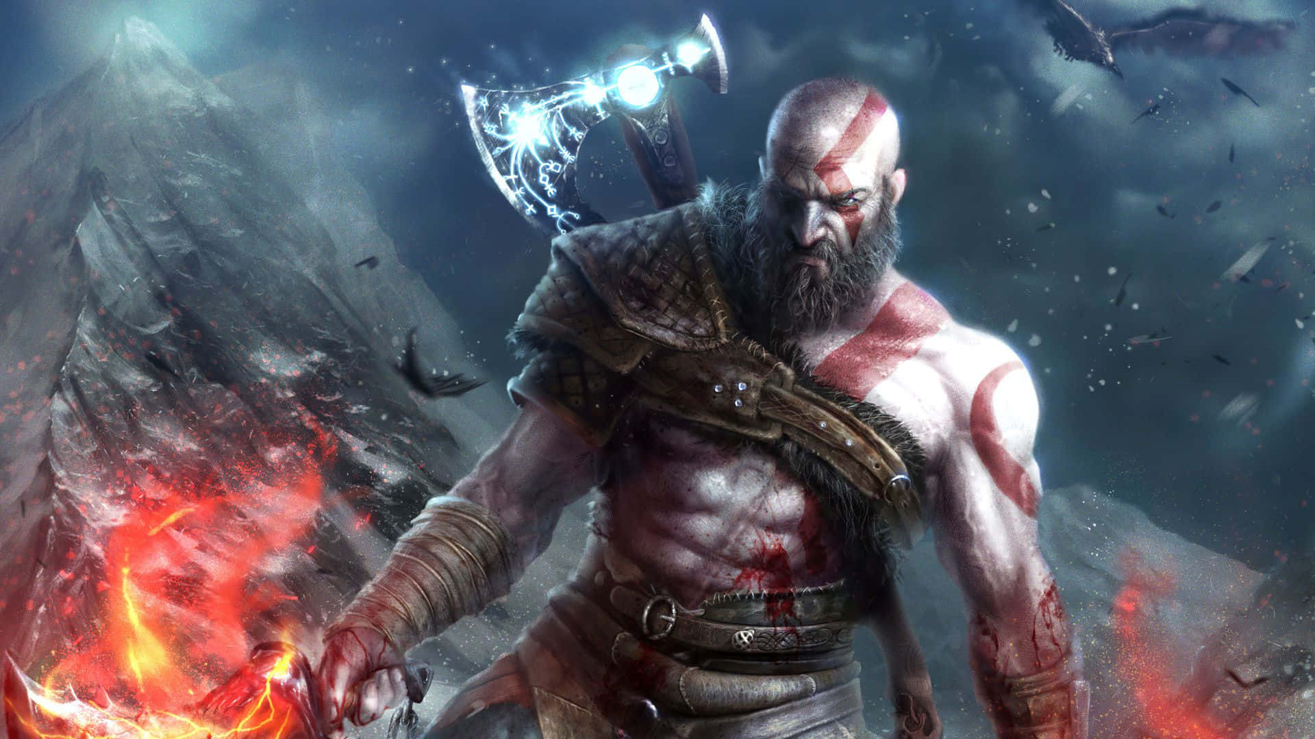 Kratos and Atreus in an epic battle in God of War