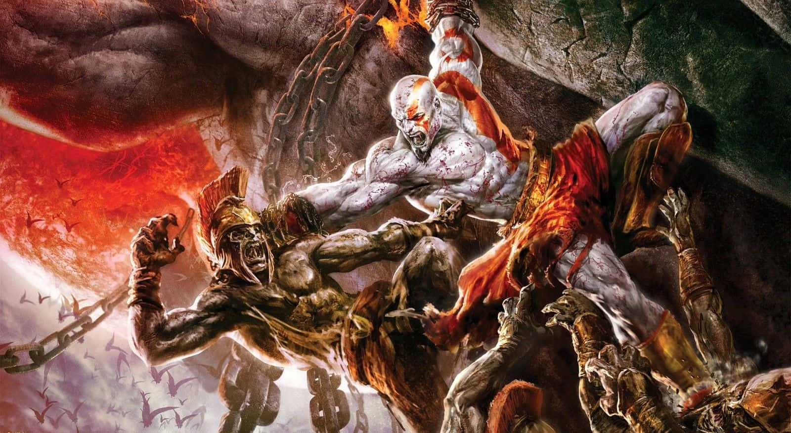 "Kratos Proves Himself Worthy in God of War 3" Wallpaper