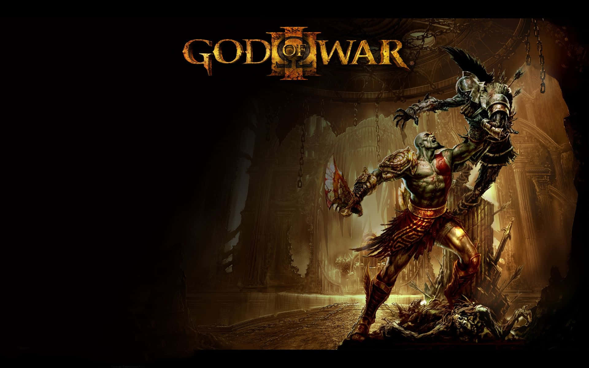 Kratos Unleashes the Fury of Gods in 'God of War 3' Wallpaper